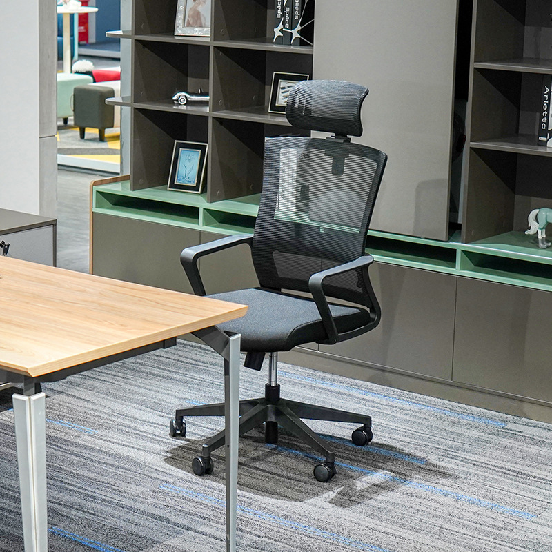 Modell BGY001 Nagykereskedelmi Ergonomikus hálós szék - Légáteresztő ívelt hátrész magassággal-Állítható karok tanuláshoz, irodai és hosszú ülésekhez