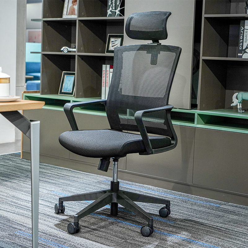 Modell BGY001 Nagykereskedelmi Ergonomikus hálós szék - Légáteresztő ívelt hátrész magassággal-Állítható karok tanuláshoz, irodai és hosszú ülésekhez